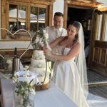 Hochzeitstorte anschneiden auf der Kala Alm